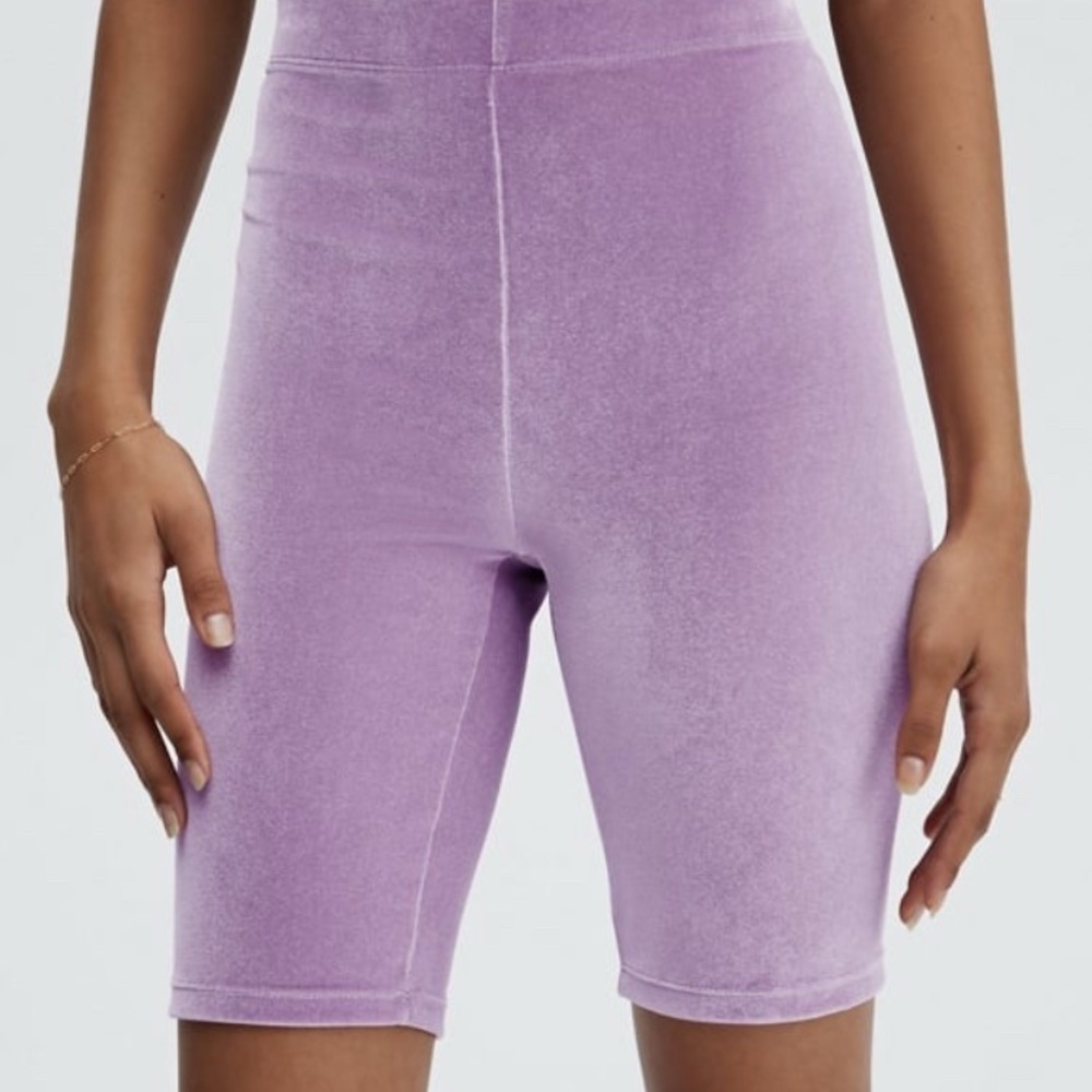 Fabletics Velour High Waisted Shorts #9